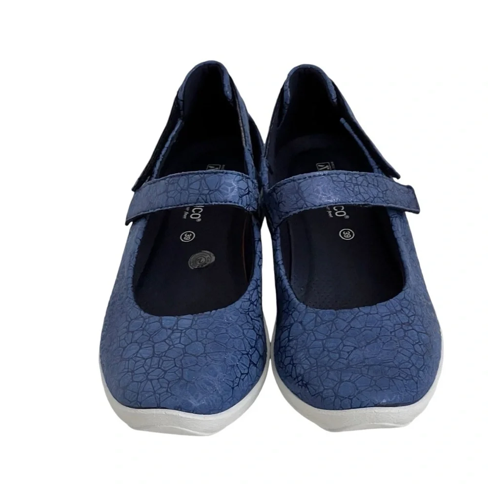 Arcopedico Mary Jane Shoes L51 Liho Blue Size 39 US 8-8.5 New